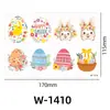 Pegatinas de Palabras Felices, Decoraciones de Mesa para Bodas, Pegatinas de Tatuajes de Huevos, Accesorios Impermeables para Bodas, Cumpleaños Primer Cumpleaños del Bebé, Huevos Felices Estilo Chino