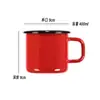 Taza de Agua de Hierro Esmaltado Clásica Jarra de Té Nostálgica Antigua Cepillado de Dientes Infantil Personalizada Personalizada Vasos para Enjuague Bucal Licor Hogar