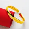 Loja Dourada Mesmo Estilo Céu Estrelado Dragão e Fênix Pulseira Aberta para Mulheres, Cor Duradoura, Joia Pulseira Versátil da Moda Atacado