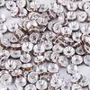 Peças Planas Coloridas em Formato de Roda com Diamantes Eletrodepositados em Vários Tamanhos Acessórios para Joias DIY Contas Espaçadoras Feitas de Material de Ferro Atacado do Fabricante