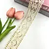 Corda de algodão com diamantes de 5 cm de largura, acessórios de bordado étnico para sapatos e chapéus, fita decorativa para saias femininas, atacado