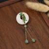 Broche vintage de estilo chino con diseño de nicho, con diseño de nube y niebla de montaña, accesorio de moda de ramillete de alta gama para mujer