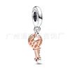 Pandora Cobre Blanco Plata Chapada Accesorios DIY Di Sini Rojo Amor Jazmín Hada Concha Colgante Cadena Joyería