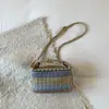 Bolso de Cubo Tejido de Moda Estilo Étnico Bolso de Mano para Niña Bolso de Mujer Simple 2025 Nuevo Bolso de Hombro Cruzado
