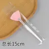 Pincel de Beleza de Silicone Pincel para Máscara Pincel de Maquiagem de Plástico Pincel de Cabelo Macio Pincel para Máscara de Argila Ferramentas de Maquiagem de Beleza Pincel em Forma de Leque Pincel de Ácido de Frutas