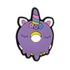Nueva Decoración de Hebilla para Cordones de Unicornio Linda Flor de Zapato de PVC Hebilla de Zapato Flor de Zapato de Poni Arcoíris Hebilla de Zapato Desmontable DIY