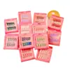 Caja Cuadrada Pegatinas para Uñas Galvanizadas Uñas Portátiles Pegamento de Gel para Uñas Manicura Desechable Pegatinas para Uñas de Adultos Joyería Estilo Ins Europeo y Americano