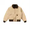 Casaco de Inverno Reversível Peludo da Marca Tendência Yidao Vintage 2025 para Casais, Unissex, Caimento Solto, Quente, Gola Lapela Jaqueta de Algodão
