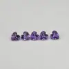 Amatista Púrpura Grado A Granate Corazón de Forma Natural Amatista Sudafricana Punta Inferior Corazón de Forma Amatista Diamante Suelto En Stock Cuentas Sueltas Mayoreo