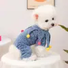 Petcircle Roupas para Cães e Gatos de Estimação Roupa de Transformação de Quatro Patas Espessa em Fleece Coral para Cães Pequenos Coleção de Roupas