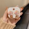 Aretes de Plata 925 Aguja Flor Gota de Agua Industria Pesada Simple Combinable Femenino Elegante Diseño Aretes de Moda Populares en Línea para Mujer Venta al por Mayor