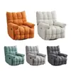 Sillón sofá multifuncional para una persona, color crema, reclinable y para dormir, adecuado para sala de estar y dormitorio, mecedora, cabina de sofá perezoso de espacio de primera clase