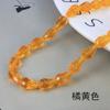 Una gran cantidad de accesorios para el cabello de bricolaje al por mayor, accesorios con agujeros rectos y agujeros verticales, cuentas sueltas de cristal de vidrio artificial.