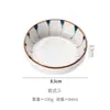 Platos creativos para salsas de cerámica pintados a mano para uso doméstico y de restaurante, platitos, para salsa de soja estilo japonés, salsas para mojar, salsa para hot pot, vinagre