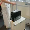 Bolsa de Cosméticos Pode Ser Pendurada na Mala, Superfície de Couro à Prova d'Água, Portátil de Viagem Empilhável Leve Luxo Necessaire