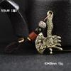 Nuevo Estilo Estrella y Luna Bodhi Latón Llavero Colgante Cobre Calabaza Metal Coche Puesto Callejero Pequeño Regalo Producto Cultural y Creativo