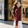 Suéter Abrigo Nuevo Estilo 2026 para Mujer, Top de Manga Larga Estilo Chanel de Nicho para Otoño e Invierno, Cárdigan Corto, Corte Holgado