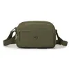 Bolso de Mujer Tela de Nylon Multicapa Pequeño Cuadrado Versátil Estilo Clásico Cruzado al Hombro Bolso de Doble Uso Impermeable Casual Lona