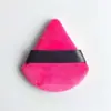 Esponja de Maquillaje Triangular de Algodón Caliente Cristalina Transfronteriza con Cinta y Gancho para Mano, Herramienta de Maquillaje Húmeda y Seca
