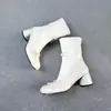 Botas Chuyuji Estilo Ballet Francés Tacón Grueso Ajustadas para Mujer con Lazo, Botines Cortos, Nuevas Botas Elásticas Otoño/Invierno 2026