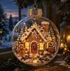 Nuevo Adorno: Adorno de Diorama Navideño Brillante