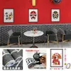 Papel de Parede para Loja, Papel de Parede para Parede de Catering Comercial, Adesivos de Parede, Adesivos de Rodapé de Parede Retrô, Adesivos de Parede Autoadesivos, Espessura Estilo Chinês