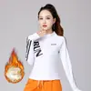 Top Deportivo Ye Rou para Mujer Primavera y Otoño Media Cremallera Ajustado Adelgazante Ropa Deportiva Fitness Entrenamiento para Correr Manga Larga Ropa de Baile