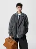 Chaqueta Gruesa Holgada Estilo Hong Kong Invierno Juvenil para Hombre, Abrigo Corto Resistente al Desgaste de Fibra de Poliéster para Adolescentes con Etiquetas