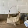 Bolso Tote Retro Coreano de Gamuza para Mujer 2025 Otoño/Invierno Nuevo Simple de Gran Capacidad para Viajes Diarios Hombro Único Cruzado