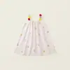 Ropa Infantil Jella Vestido de Tirantes para Niñas Verano 2025 Bebé Rojo Rosa Estilo Coreano Vestido Falda de Playa para Niños Pequeños y Medianos