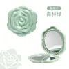 Espejo Pequeño con Tapa abatible, Espejo Portátil Plegable para Niñas, Espejo Cuadrado Mini de Aspecto Elegante, Espejo de Maquillaje Doble Cara con Aumento