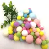 Acessórios de cabelo feitos à mão DIY pompons de lamê decoração de presente de Natal pompons de cashmere de polipropileno em estoque para personalização