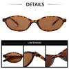 Gafas de Sol Ovaladas Pequeñas de Moda para Mujer 2025 Nuevo Estilo Europeo y Americano Ins Estilo Callejero Gafas de Sol Tendencia