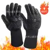 Guantes de aramida con aislamiento térmico ignífugo, resistentes a altas temperaturas, de silicona, anti-escaldaduras, resistentes al calor, para horno, barbacoa, microondas y cocina.