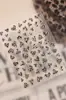 Pegatinas para Uñas de Corazón con Estampado de Leopardo y Foil Dorado con Adhesivo Posterior, Pegatinas de Decoración de Uñas Wearable Estilo Retro Chica Caliente Europea y Americana Venta al por Mayor