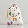 Novas Sacolas de Algodão e Linho Estampadas para Embalagem e Armazenamento de Joias e Brinquedos Sacolas com Cordão para Armazenamento de Sachês de Aromaterapia Sacolas com Cordão