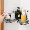 Estante de Almacenamiento Autoadhesivo para Baño, Montado en Pared, Sin Taladro, Colgador para Tocador, Cesta Colgante de Malla de Hierro para Lavabo de Dormitorio