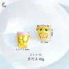 Contas da Sorte Banhadas a Ouro com Furos, Urso Atrai Sorte Contas com Furo Grande Acessórios para Joias DIY Feitas à Mão Venda por Atacado