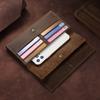 Cartera Larga Retro de Cuero Crazy Horse con 70% de Descuento Puede Guardar Teléfono Móvil Cuero Genuino de Mano Tarjetero para Hombre Múltiples Ranuras para Tarjetas Bolso de Mano Casual