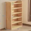 Estante de armazenamento de madeira maciça para livros, estante de chão para sala de estar, estante simples para crianças, multi-camada doméstica, quarto, estudante, escritório, armazenamento