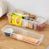 Caja de Almacenamiento Extensible para Cocina Estante de Cocina Estante de Almacenamiento de Plástico Caja de Almacenamiento para Gabinete Estante de Almacenamiento Botella Pequeña Condimento