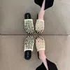 Turban Francês Slip-on Meia-sapatilha Moda Suave Renda Vazada 2026 Sapatos Chinelos Feminino Verão Exterior Fresco
