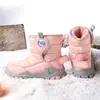 Botas de Nieve para Niñas 2026 Invierno Nuevo Modelo Zapatos Grandes de Algodón para Niños con Forro de Felpa, Botas Cálidas y Engrosadas Venta al por Mayor para Niños