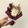 Atacado com buquê de flores secas mini-estrela para presente caixa de presente com pequeno buquê de flor de sabão buquê imortalizado