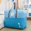 Saco de Armazenamento de Colcha de Tecido Oxford para Jardim de Infância Organização de Roupas Doméstica de Grande Capacidade Saco de Embalagem para Mudança de Colcha