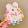 Accesorios para el Cabello de Niños Set de Pinzas para el Cabello de Bebé Pinzas Pequeñas de Colores para Niñas Adornos para la Cabeza Forma de Triángulo Estilo Coreano Fresco y Dulce