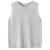 Camisola de Verano Holgada Cubre-Vientre Adelgazante sin Mangas Tejida Transpirable Tencel Lino de Alta Gama de Tirantes Anchos para Mujer