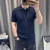 Camisa Polo Masculina de Tricô de Verão com Toque Fresco, Design Vazado e Mangas Curtas