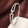 Nuevo Pulsera de Circonita Incrustada Fina Estilo Coreano Simple, Europeo y Americano de Amazon, Joyería de Pulsera Moderna y Versátil