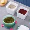 Fiambrera Sellada, Almacenamiento en Refrigerador, Caja de Almacenamiento de Alimentos para Calentar en Microondas, Fiambrera de Múltiples Especificaciones, Caja Cuadrada para Conservar Frescura